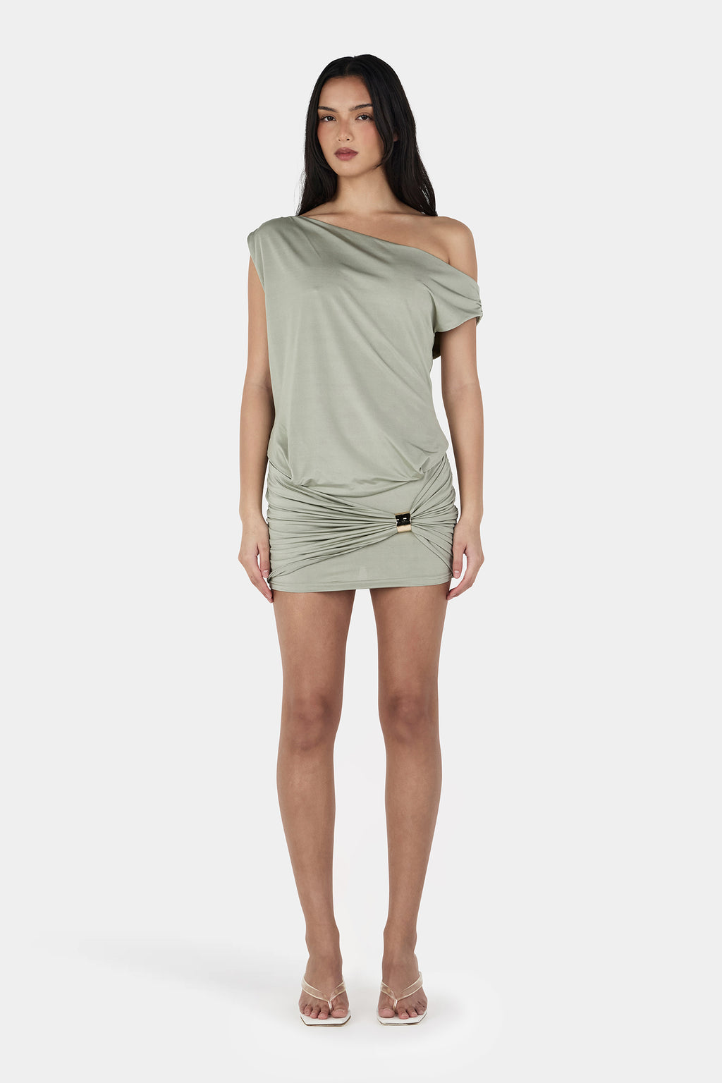 imani mini dress Imani Mini Dress Sage | Women Off Shoulder Dress