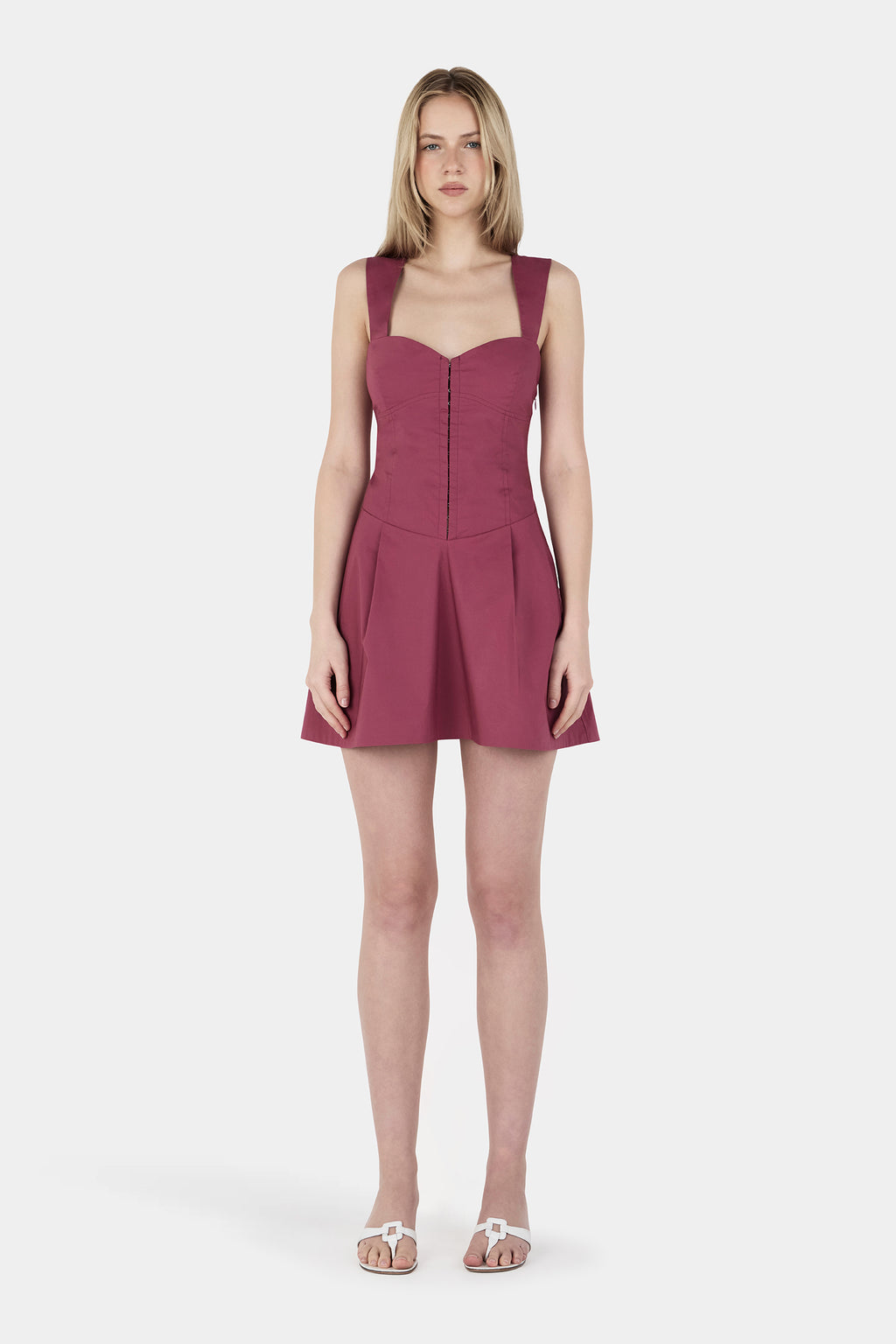 Adeline Mini Dress Raspberry – OWNLEY ONLINE