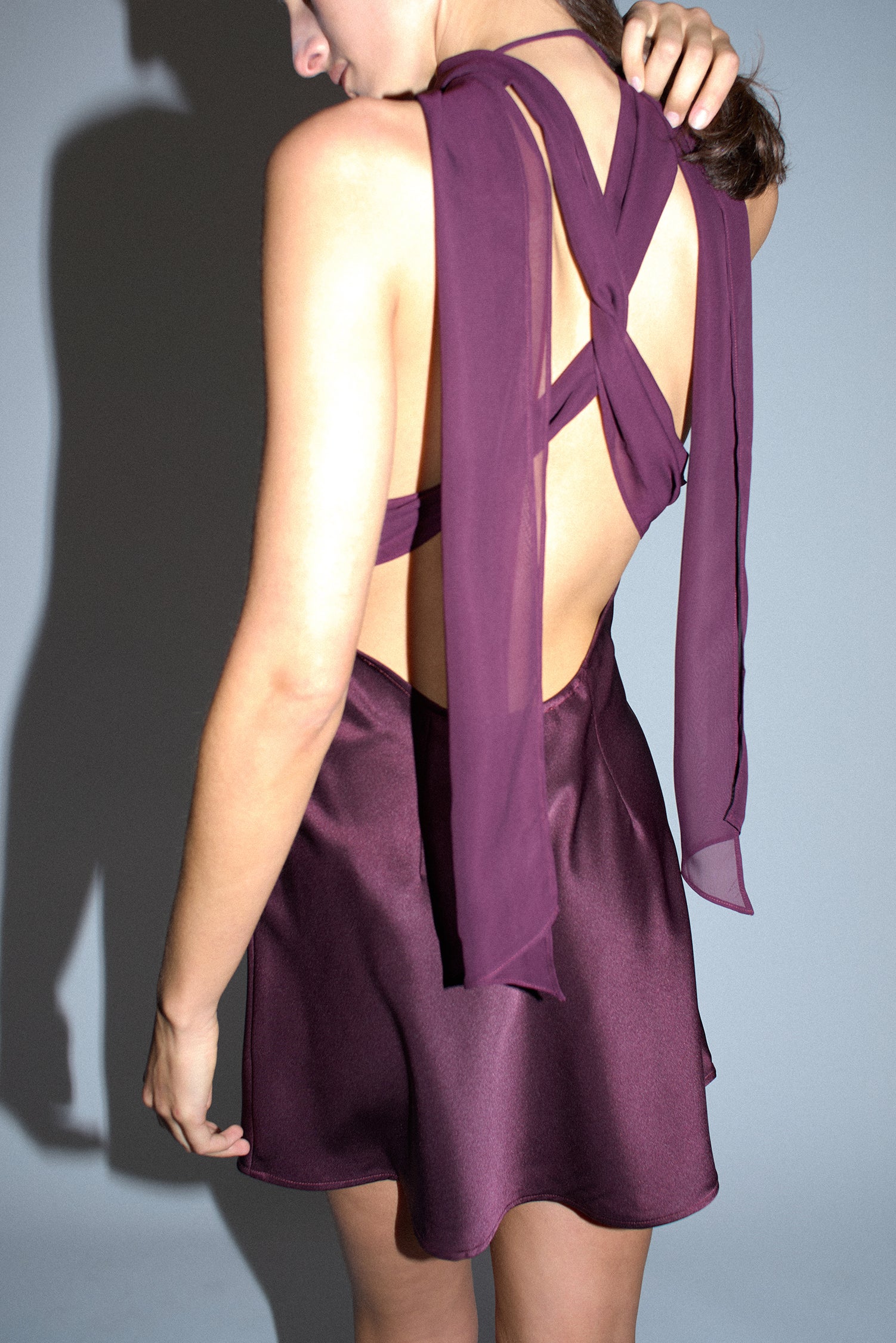 plum backless dress Simple Halter Mermaid Backless Plum Floor Length Bridesmaid Dresses On –  RomanBridal