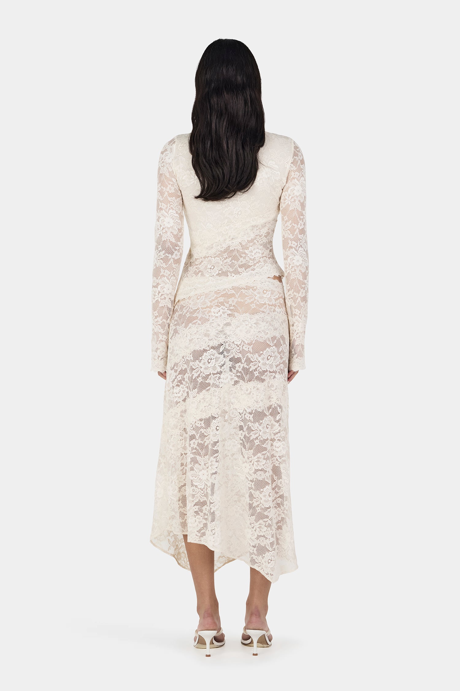 avery long sleeve maxi dress ivory Avery Long Sleeve Maxi Dress - Ivory