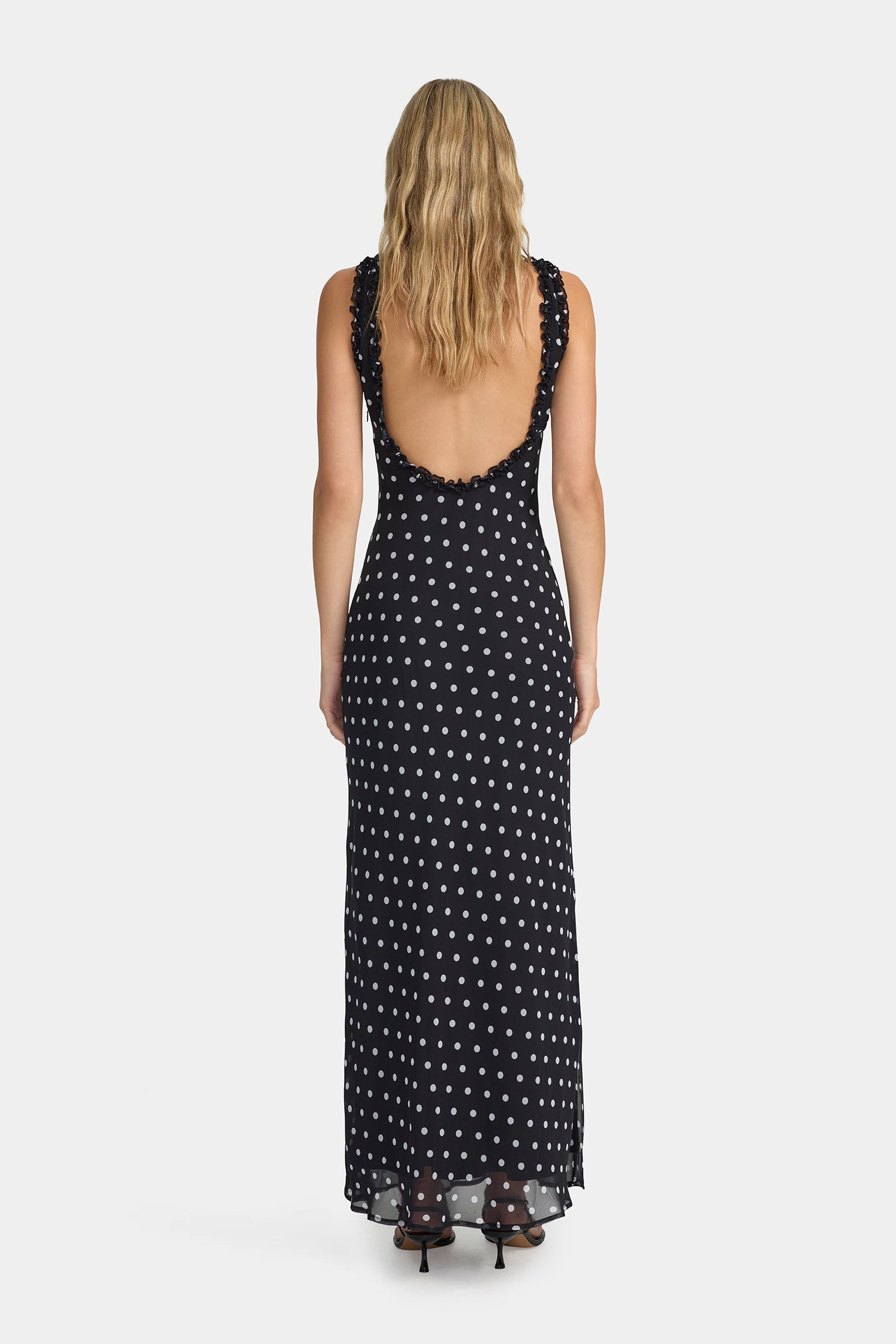 Bella Midi Dress Polka – OWNLEY ONLINE