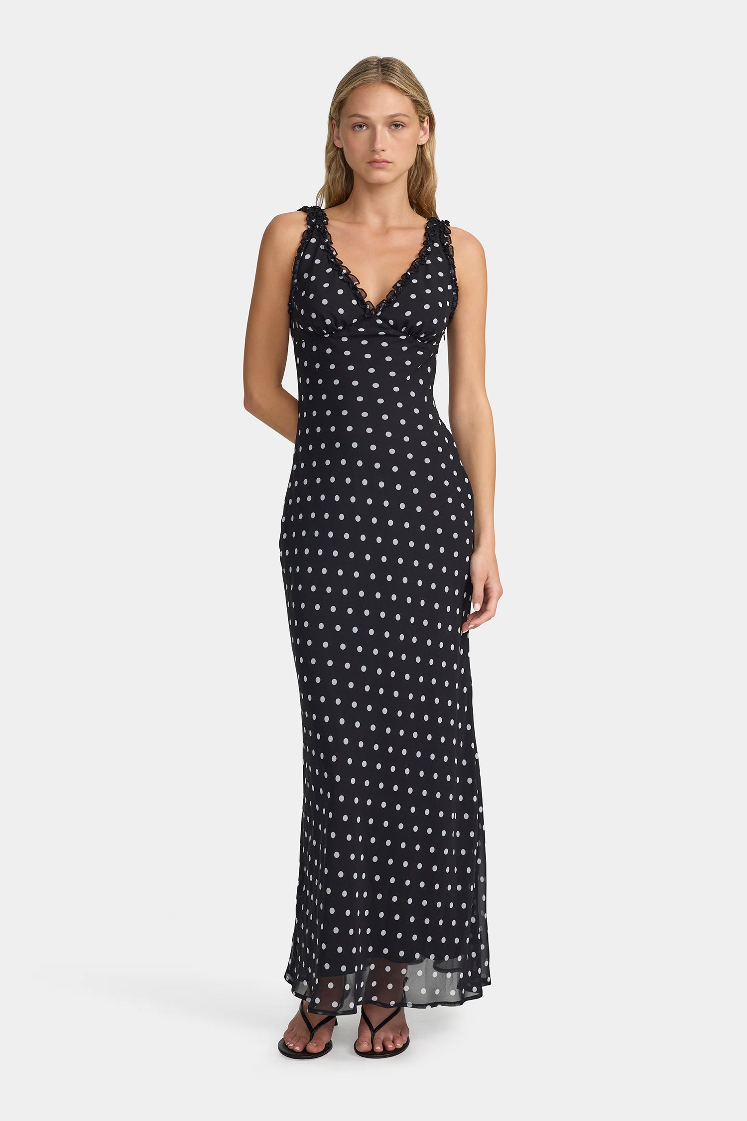 bella midi dress Bella Midi Dress Polka – OWNLEY ONLINE
