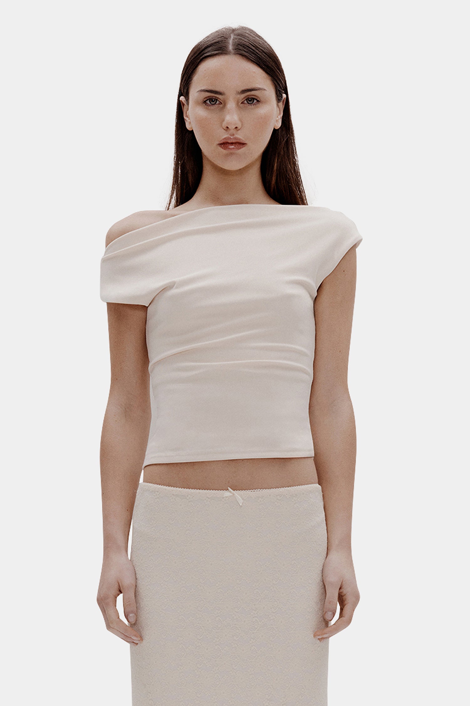 Camilla Cowl Neck Top Vanilla – OWNLEY ONLINE