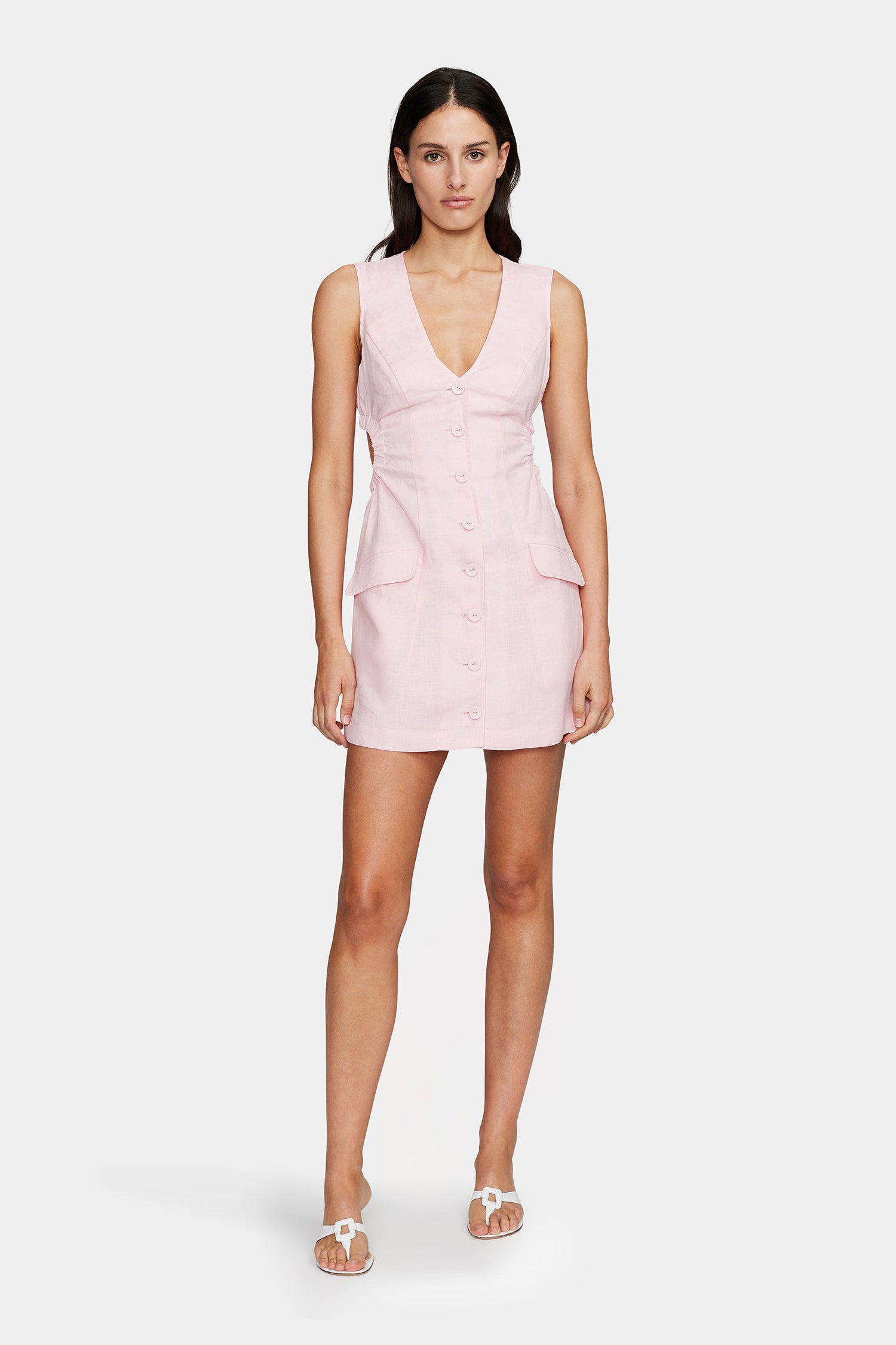 cherli mini dresses Charlie Mini Dress Blush – OWNLEY ONLINE