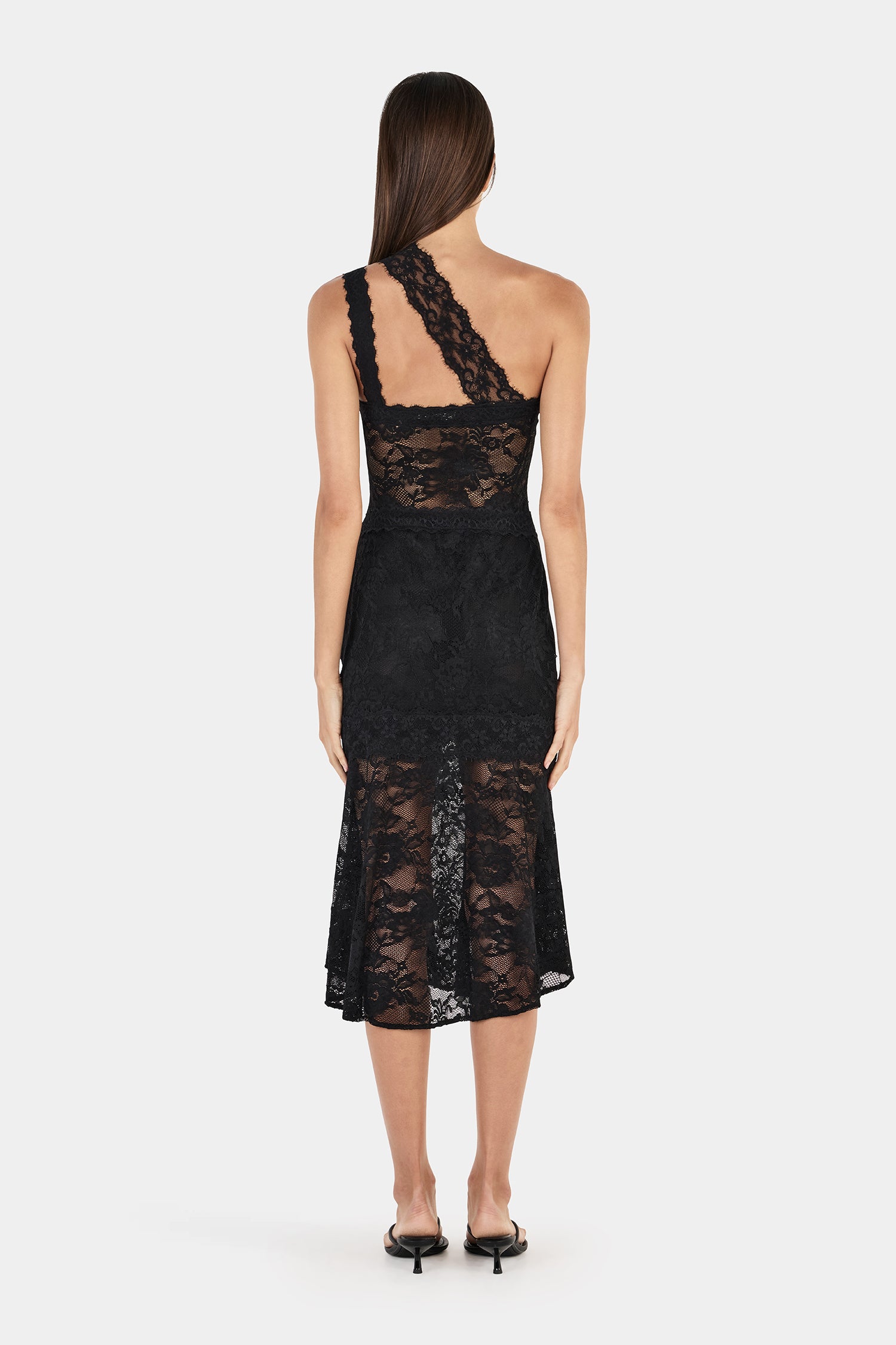 della midi dress Della Dress Black | Women Midi Lace Dress