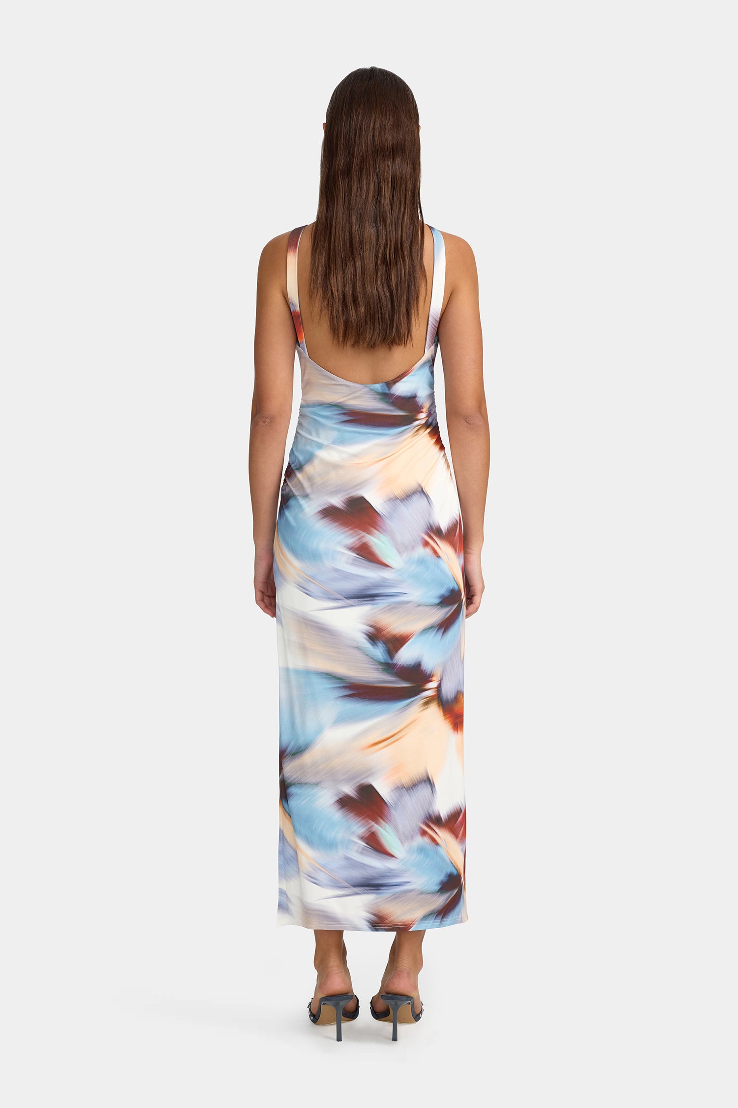 fitted midi formal dress for women Elegant Janelle Midi Dress in Black - Perfect for Any Occasion