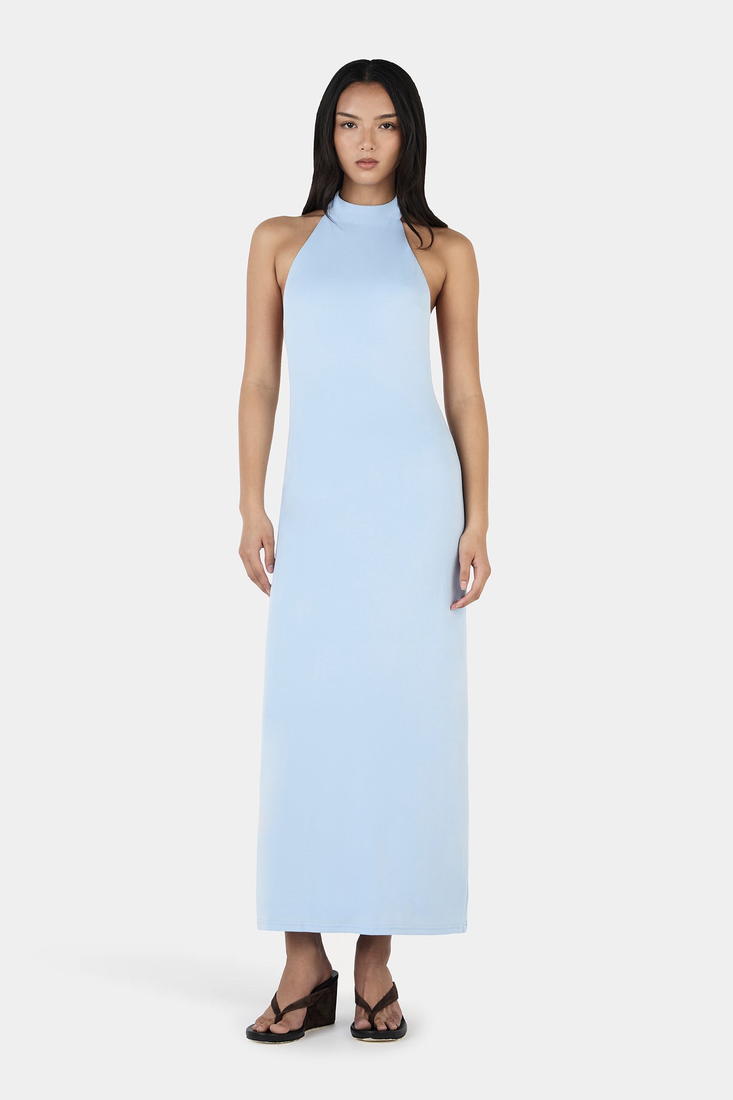 Garnet Maxi Dress Sky Blue – OWNLEY ONLINE