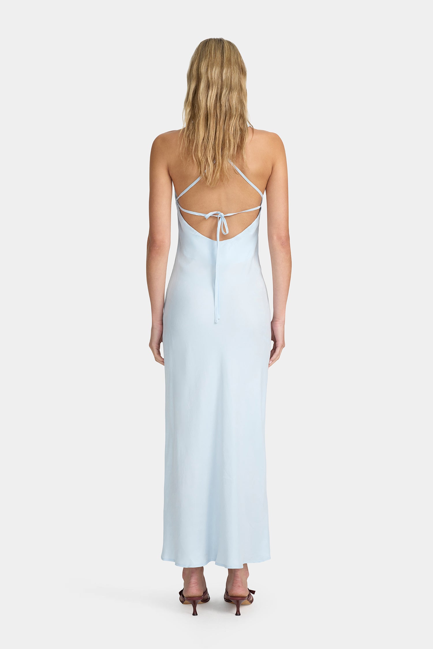 Joey Slip Dress Powder Blue – OWNLEY ONLINE