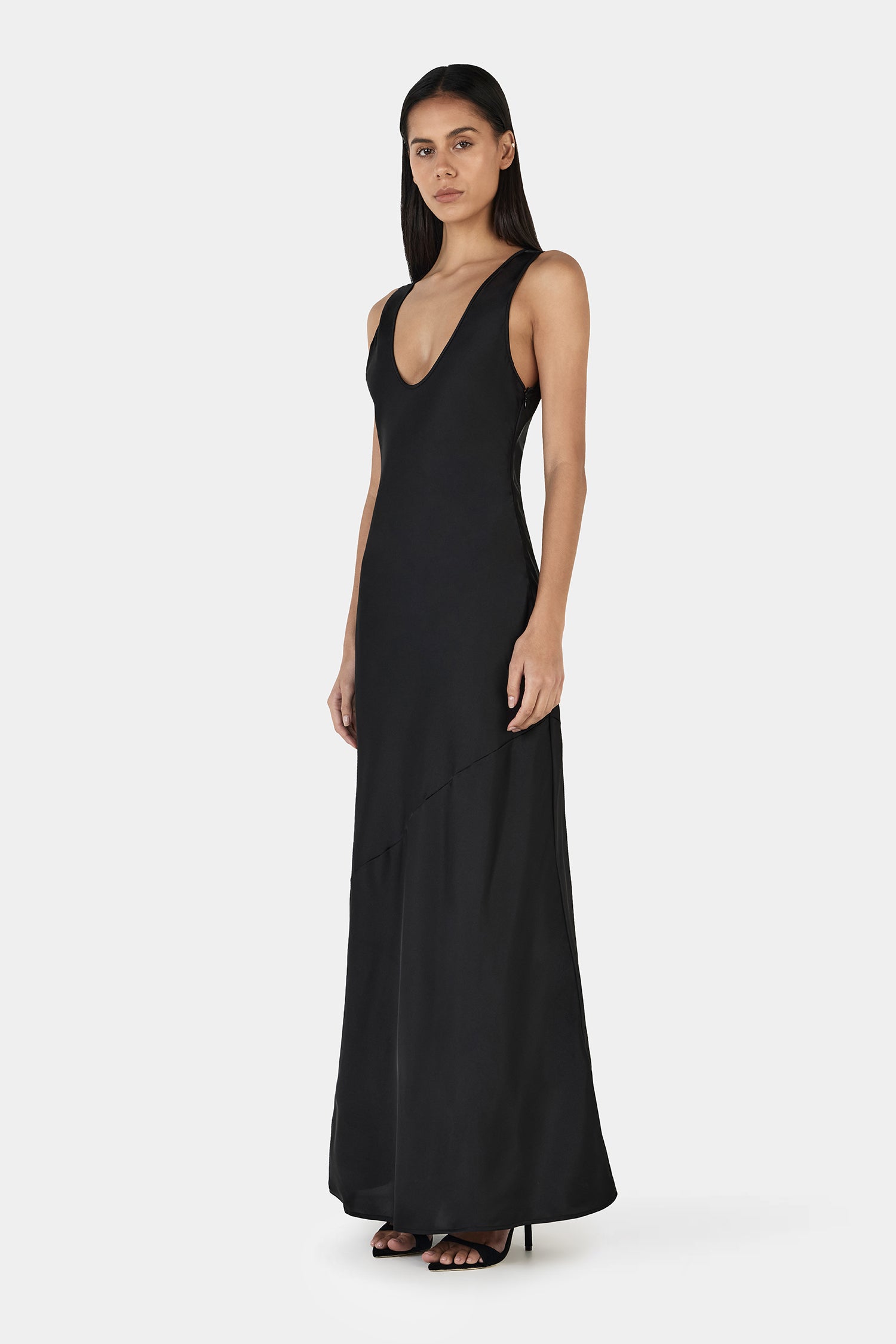 chinese dress ladies Leset Women's Lauren Sleeveless Maxi Dress - Black main image 0