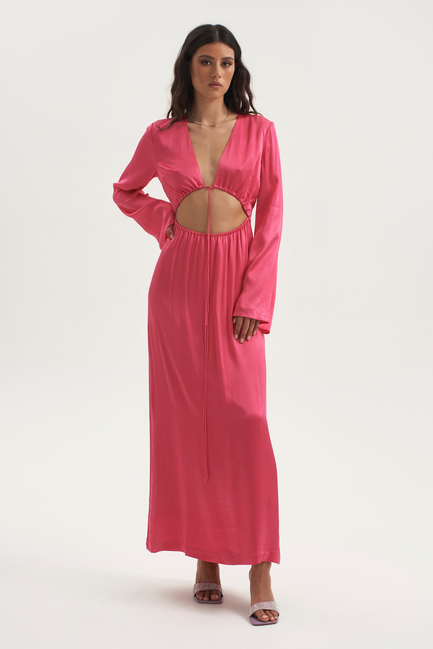 cut out drawstring dress womens cut-out drawstring dress