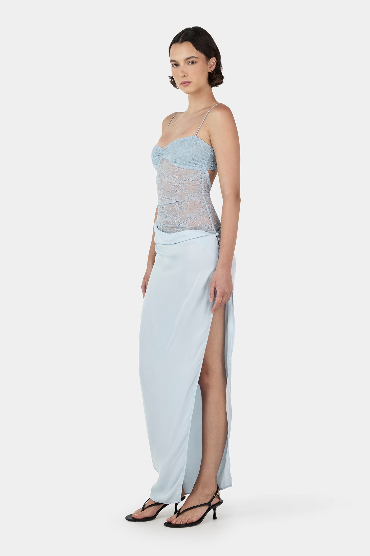 Lola Midi Dress Blue | Women Midi Dress | Ownley  OWNLEY ONLINE