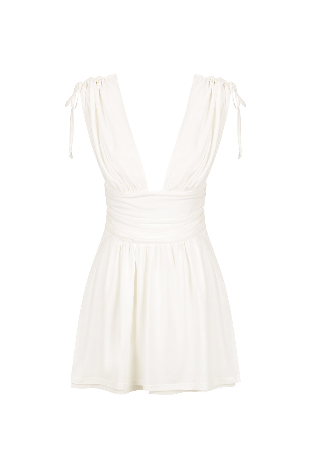 Moment Mini Dress White OWNLEY ONLINE