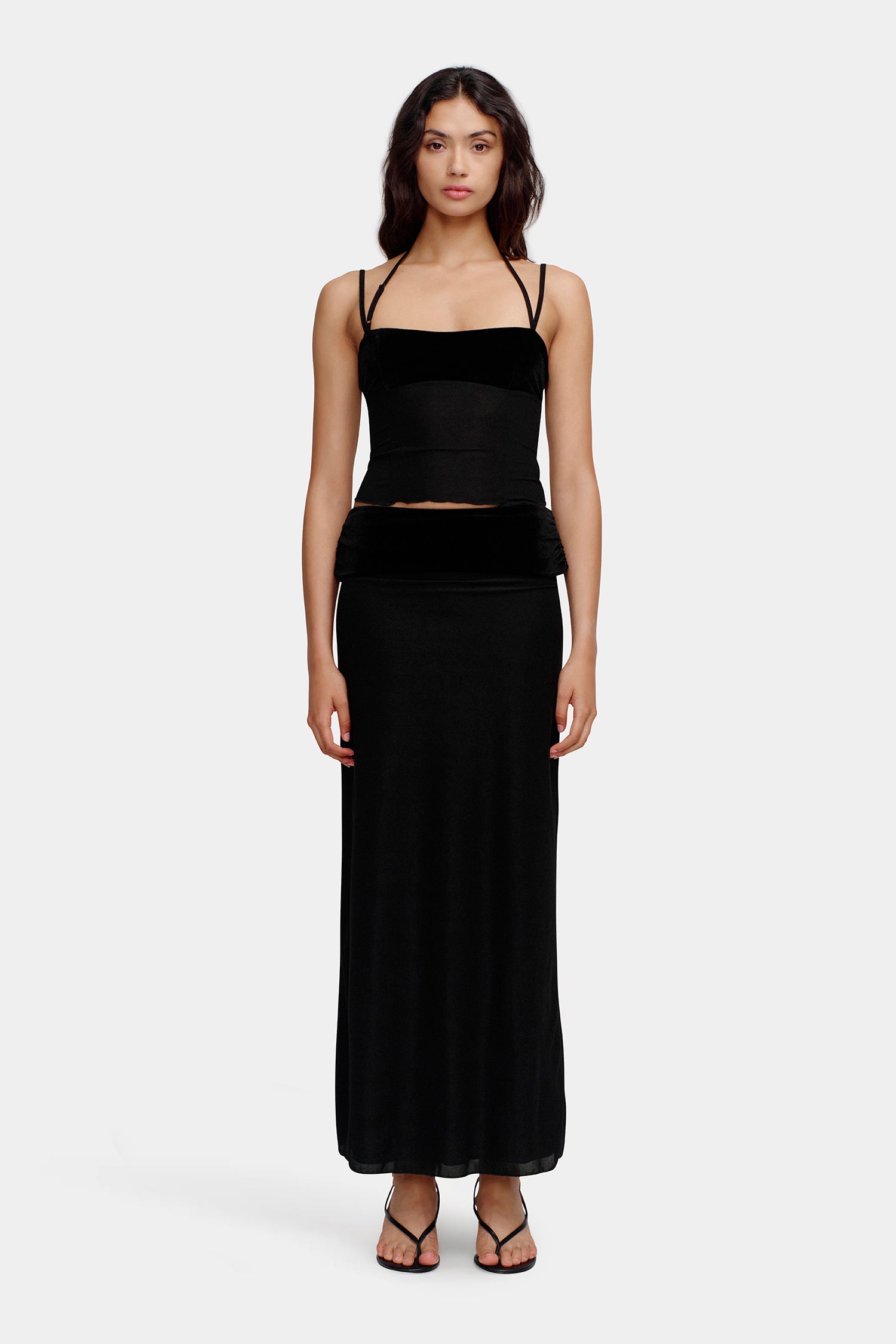 Mischa Midi Skirt Black