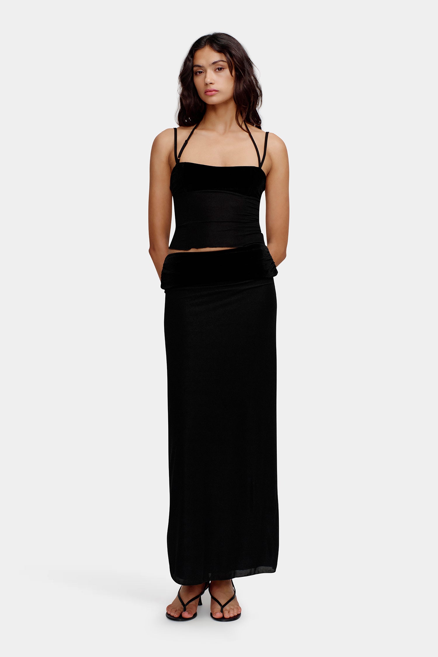 Mischa Midi Skirt Black