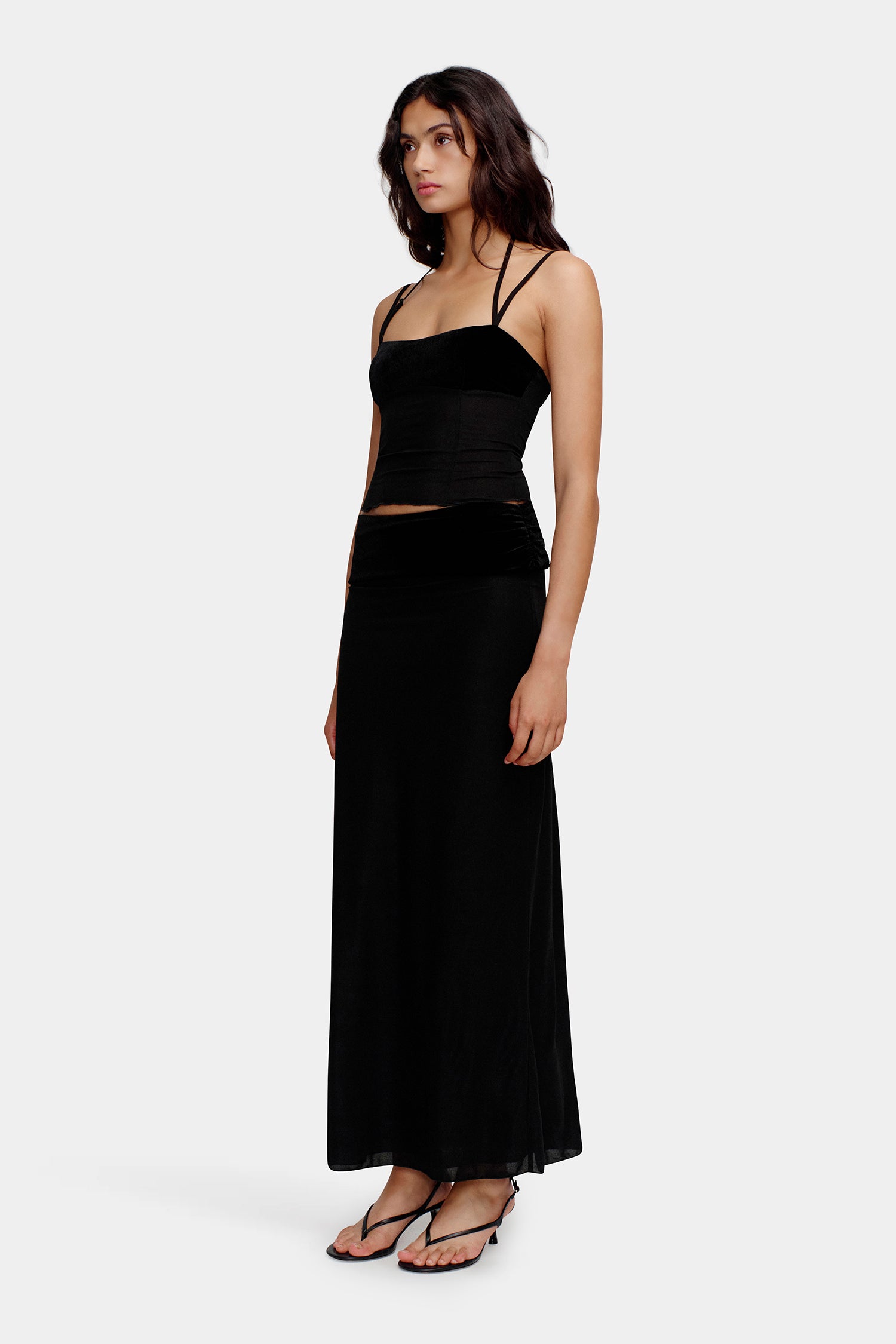 Mischa Midi Skirt Black