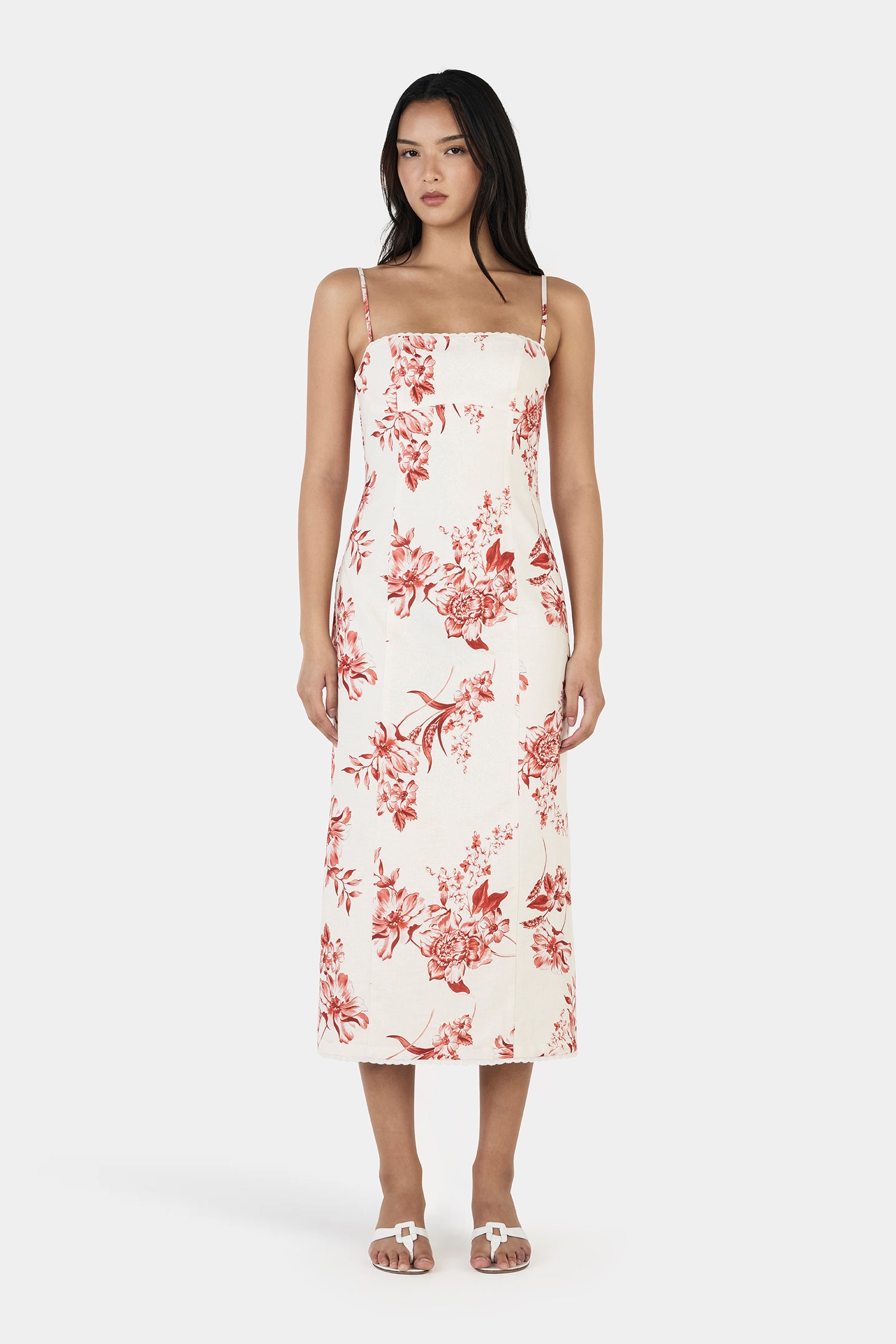 cheap women's holiday dresses Juliet Fruit Midi Dress main image 1
