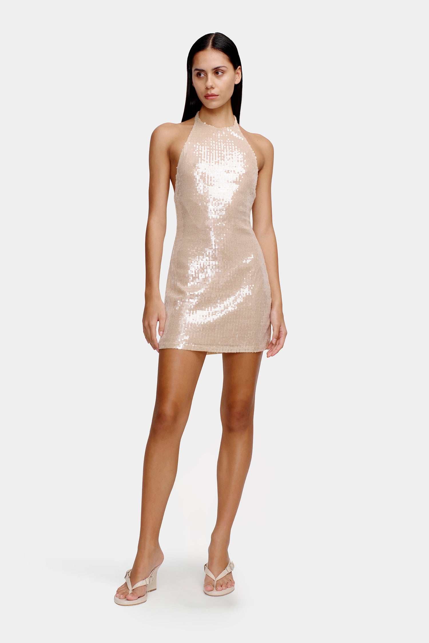 sachin and babi light blue dress Monument Mini Dress | Champagne | Womens main image 1