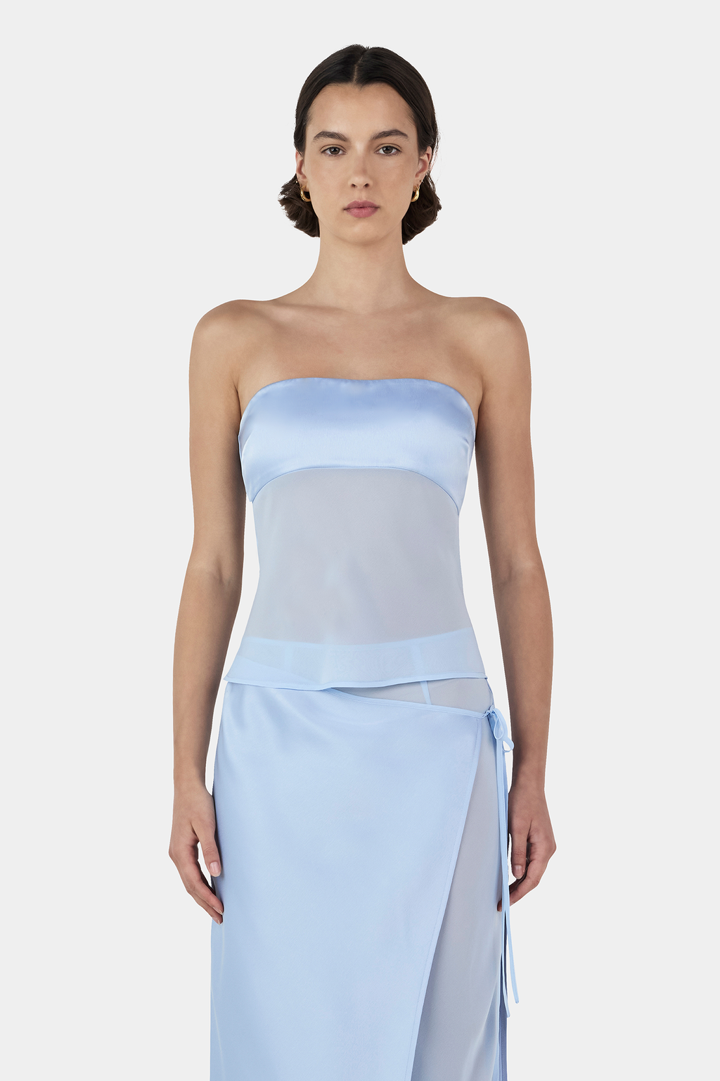 Patrice Strapless Top Baby Blue | Women Top | Ownley – OWNLEY ONLINE