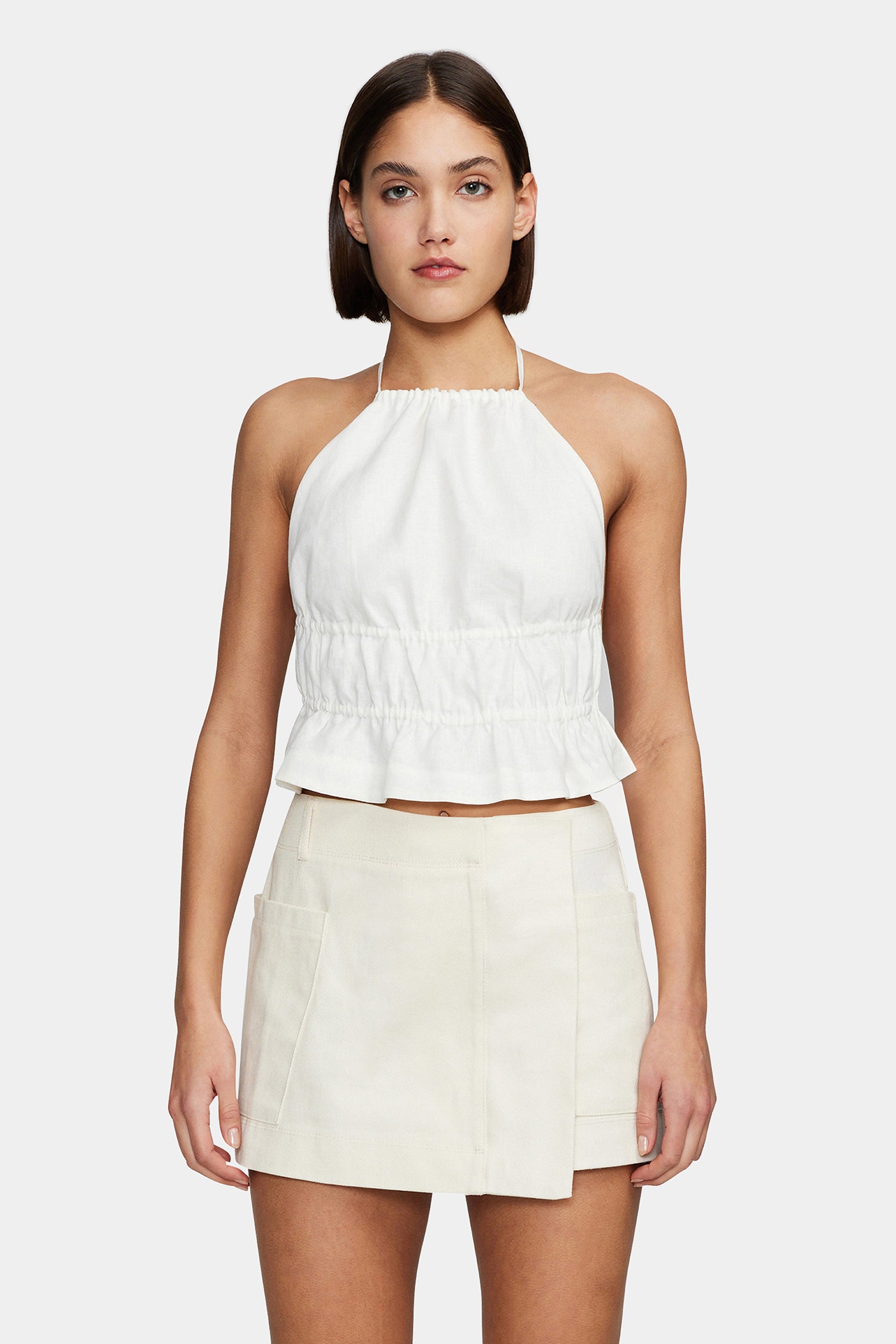 Verity Backless Top Ivory OWNLEY ONLINE