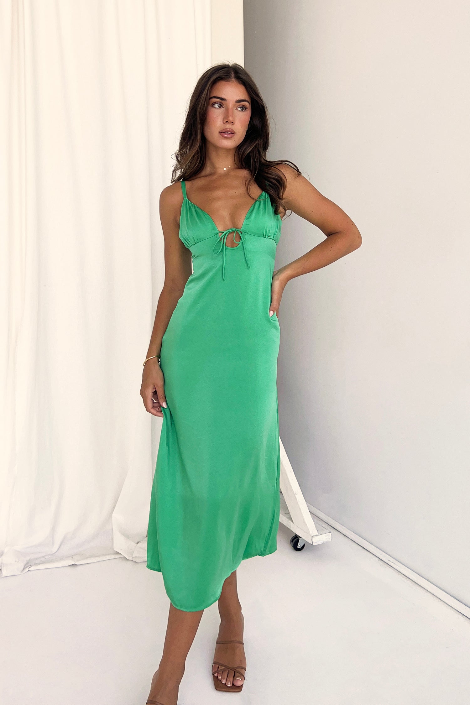 EN SAISON Alora Midi Dress - Green
